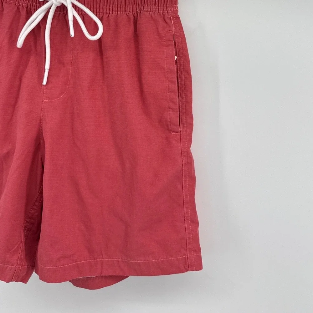 Goodthreads Mens Swim Trunks Red 7 Inch Inseam Mesh Lined Size XS